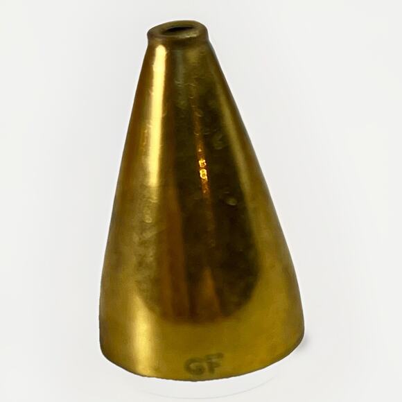 Vintage 10K Yellow Gold Filled Pendant Charm Cheerleader Mega Phone - Signed - Picture 4 of 8